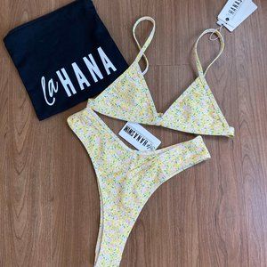 Brand New, Never Worn LahanaSwim Floral Bikini Set